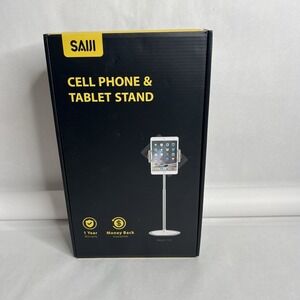 SAIJI Cell Phone/Tablet Holder/Stand Silver; Adjustable; Brand New  ‎ OPEN Box!